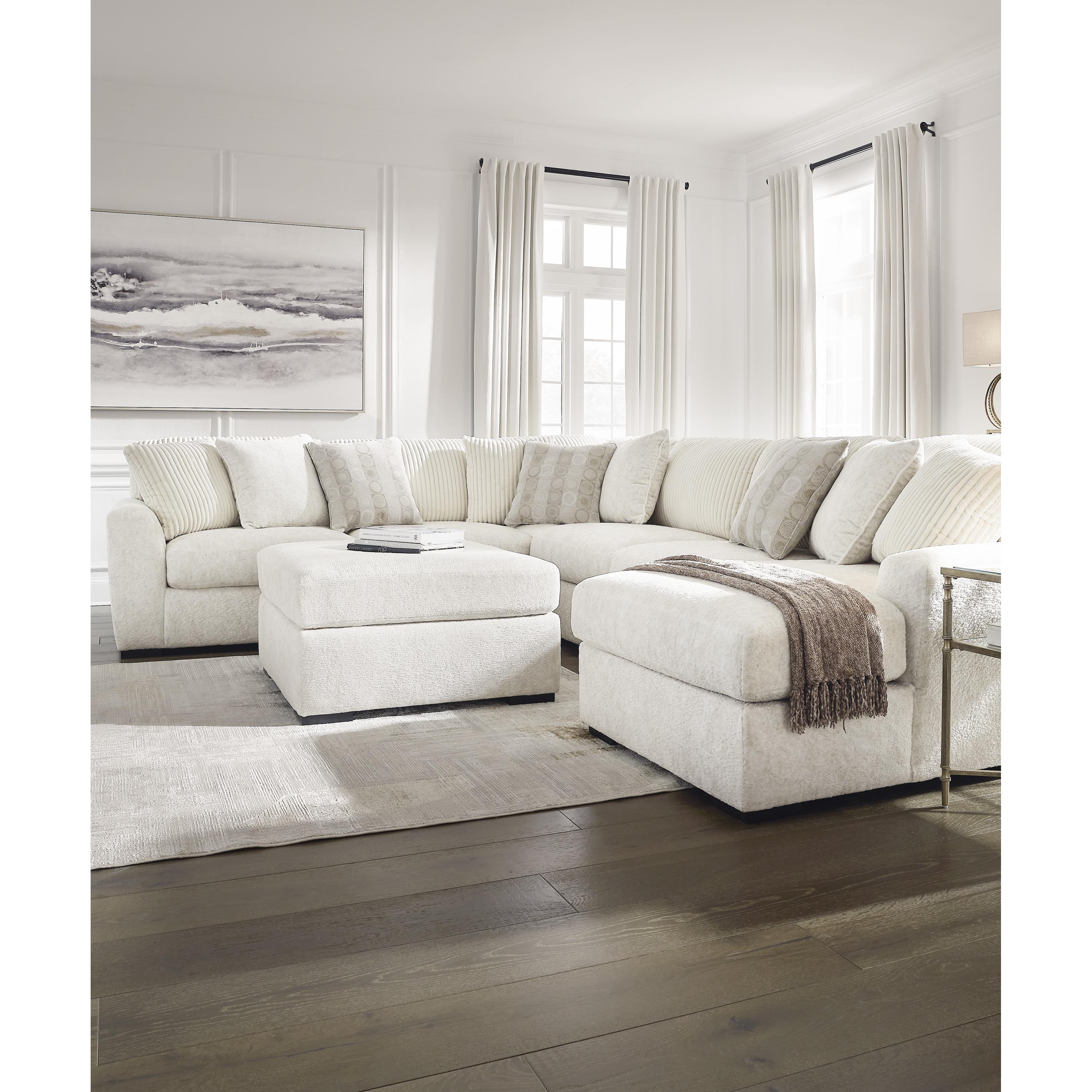 Swipe Furniture Exclusive Design Chessington Fabric Ottoman 6190408