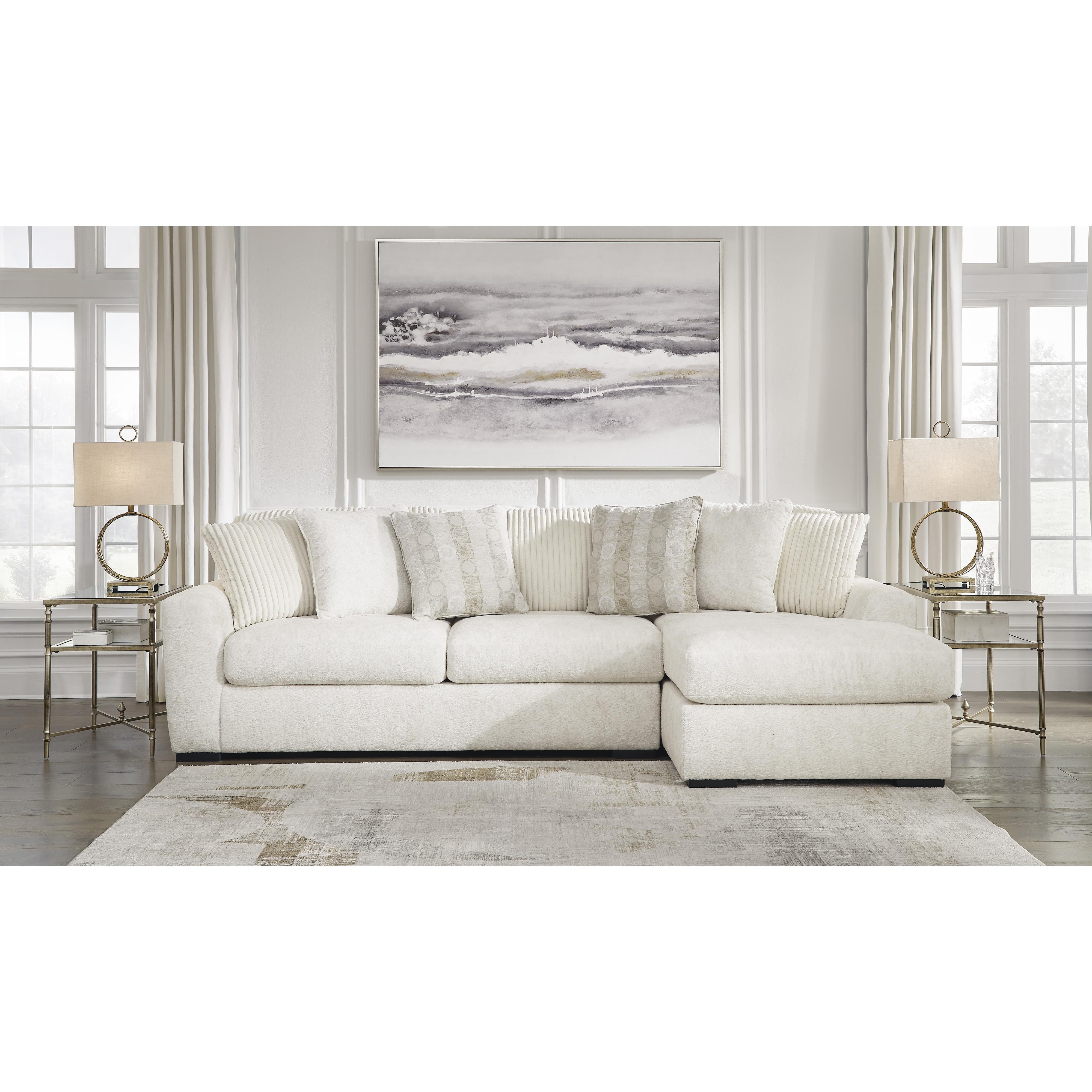 Swipe Furniture Exclusive Design Chessington Fabric 2 pc Sectional 6190466/6190417