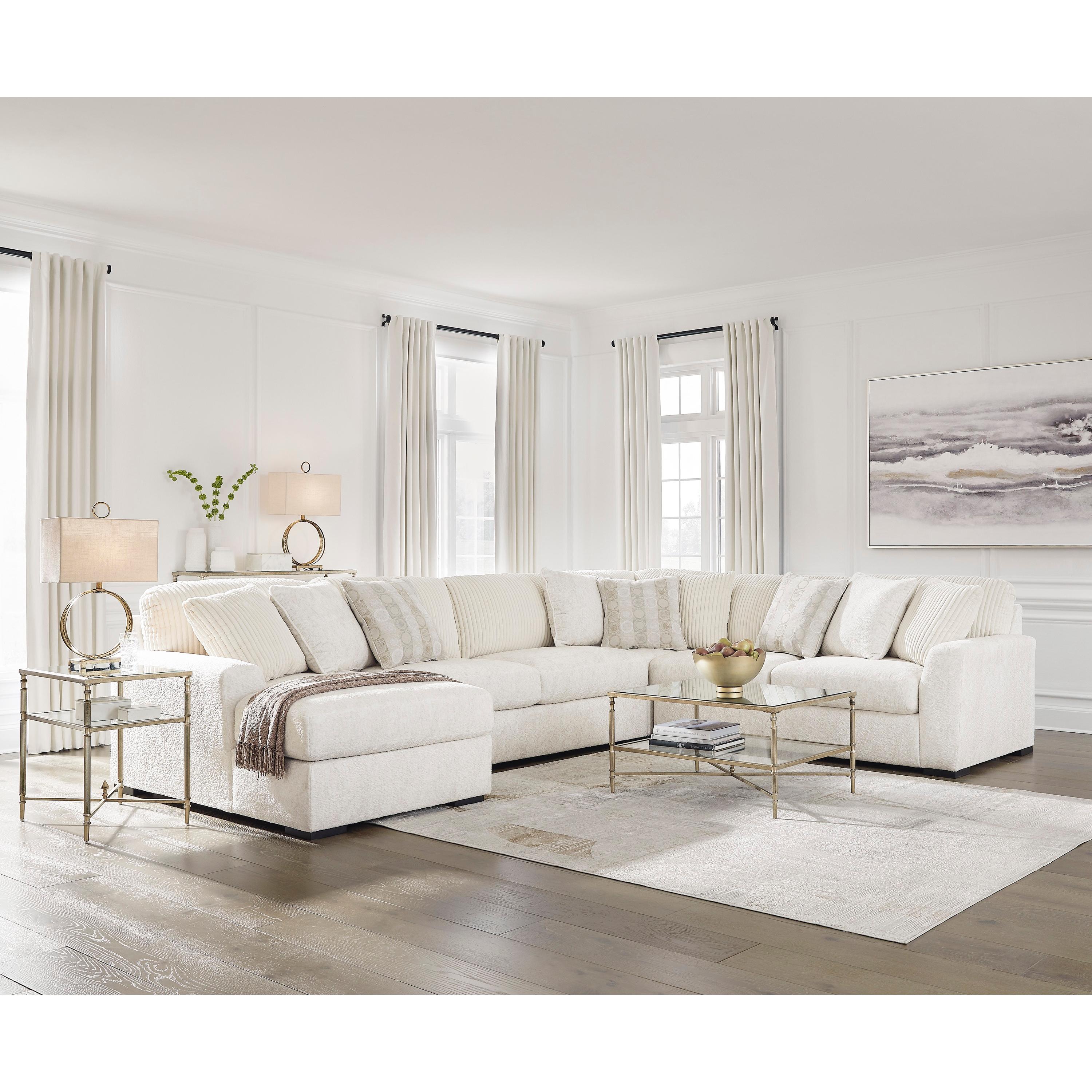 Swipe Furniture Exclusive Design Chessington Fabric 4 pc Sectional 6190416/6190434/6190477/6190467