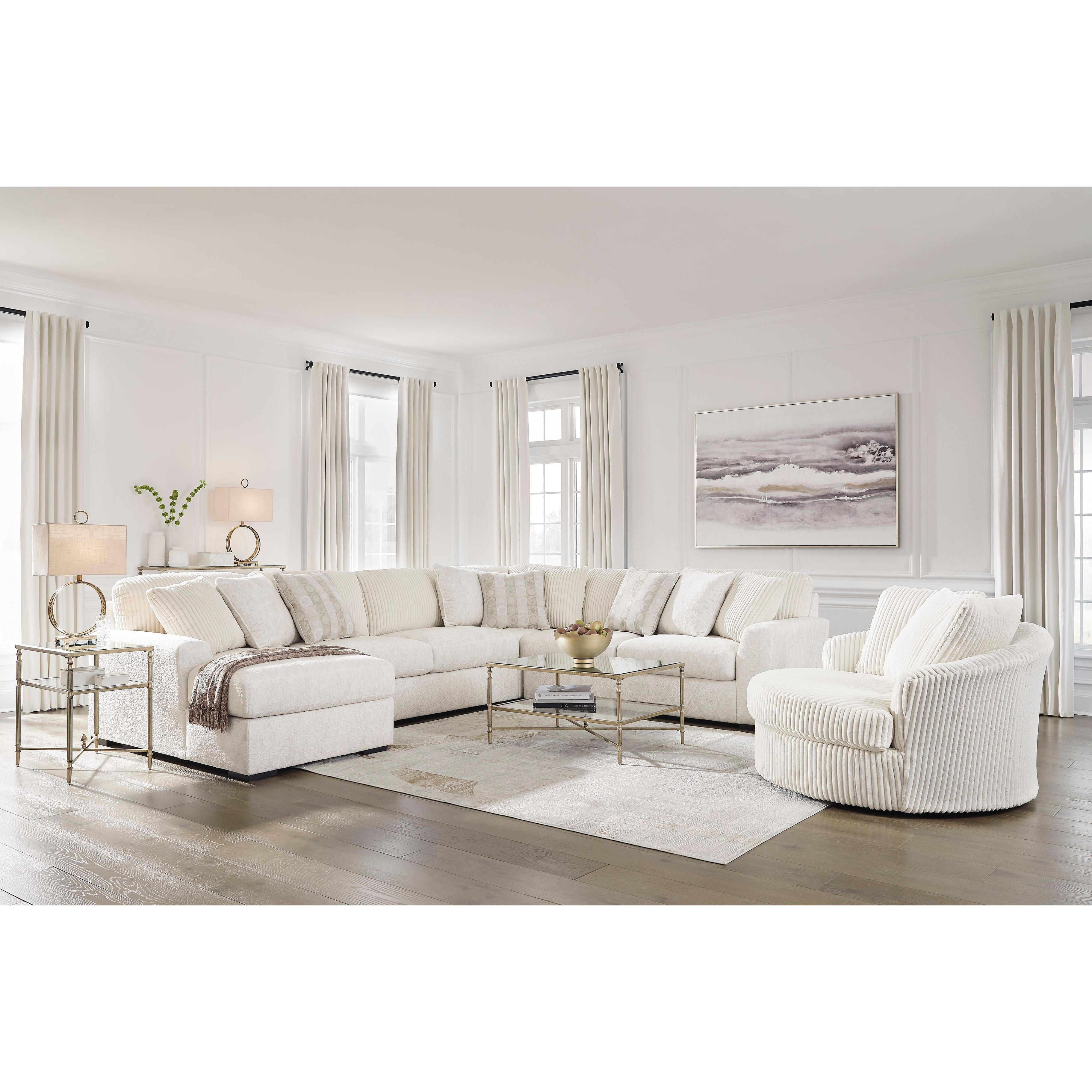 Swipe Furniture Exclusive Design Chessington Fabric 4 pc Sectional 6190416/6190434/6190477/6190467