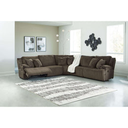 Swipe Furniture Exclusive Design Top Tier Reclining Fabric 5 pc Sectional 9270540/9270519/9270577/9270546/9270541