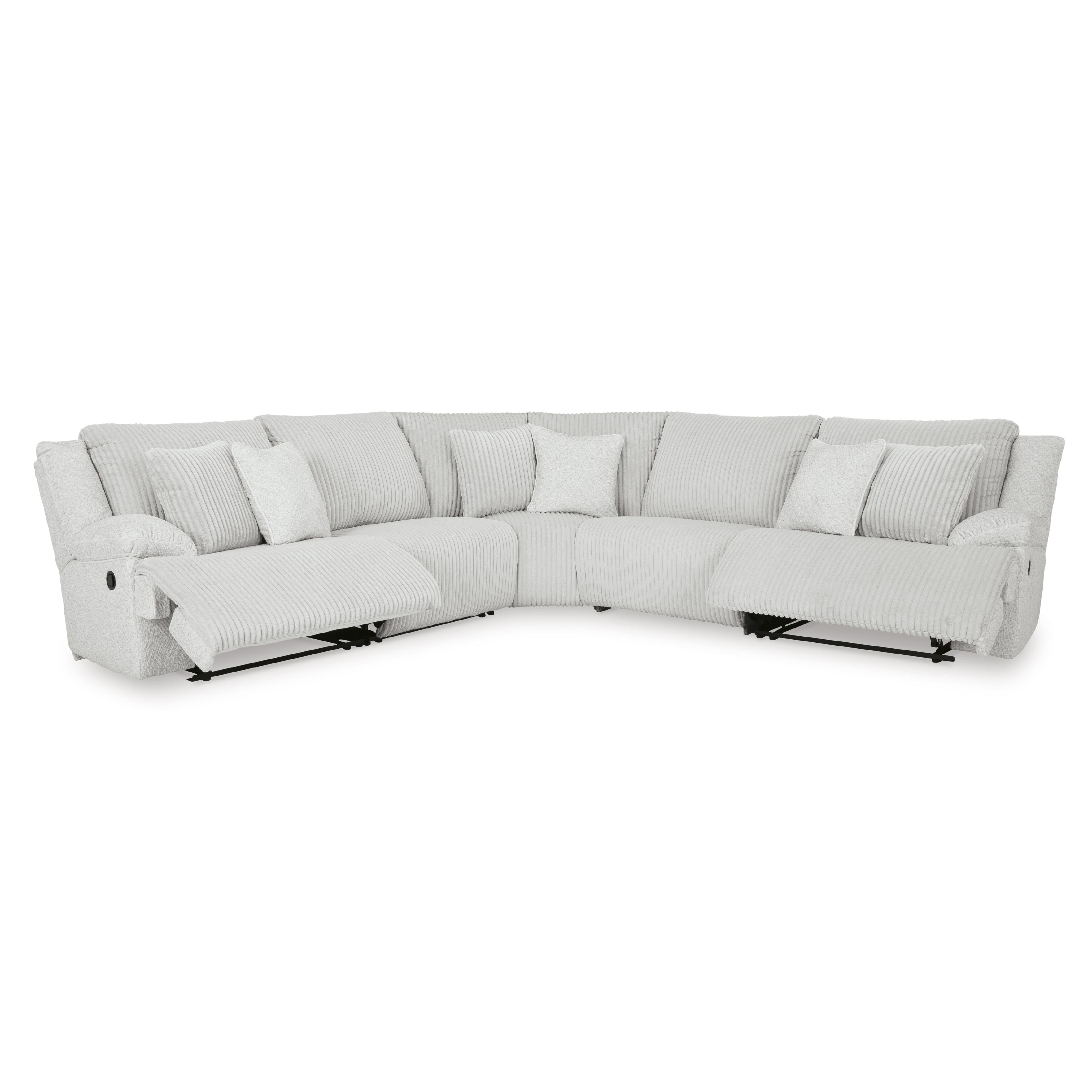 Swipe Furniture Exclusive Design Top Tier Reclining Fabric 5 pc Sectional 9270640/9270619/9270677/9270646/9270641