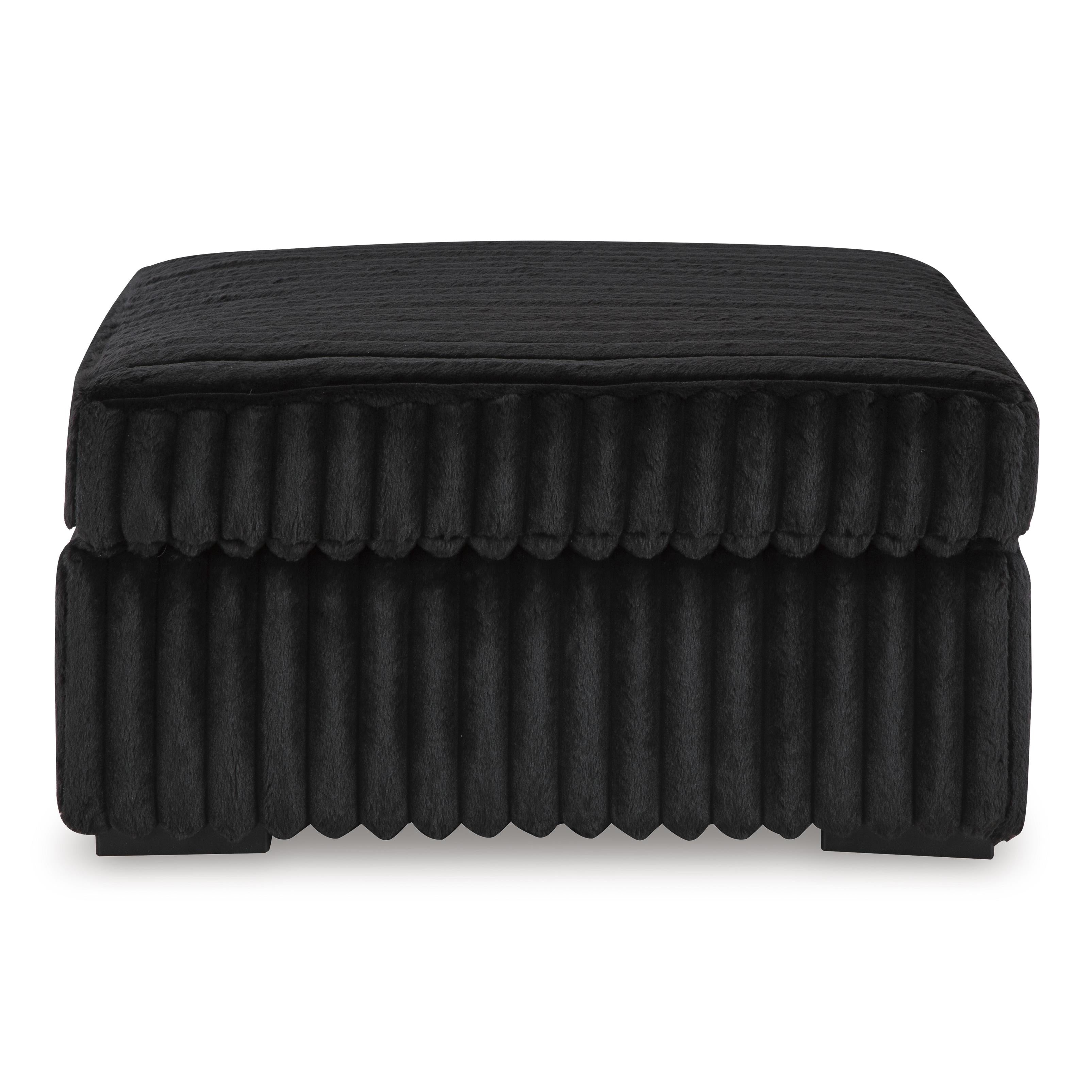 Swipe Furniture Exclusive Design Midnight-Madness Fabric Ottoman 9810308