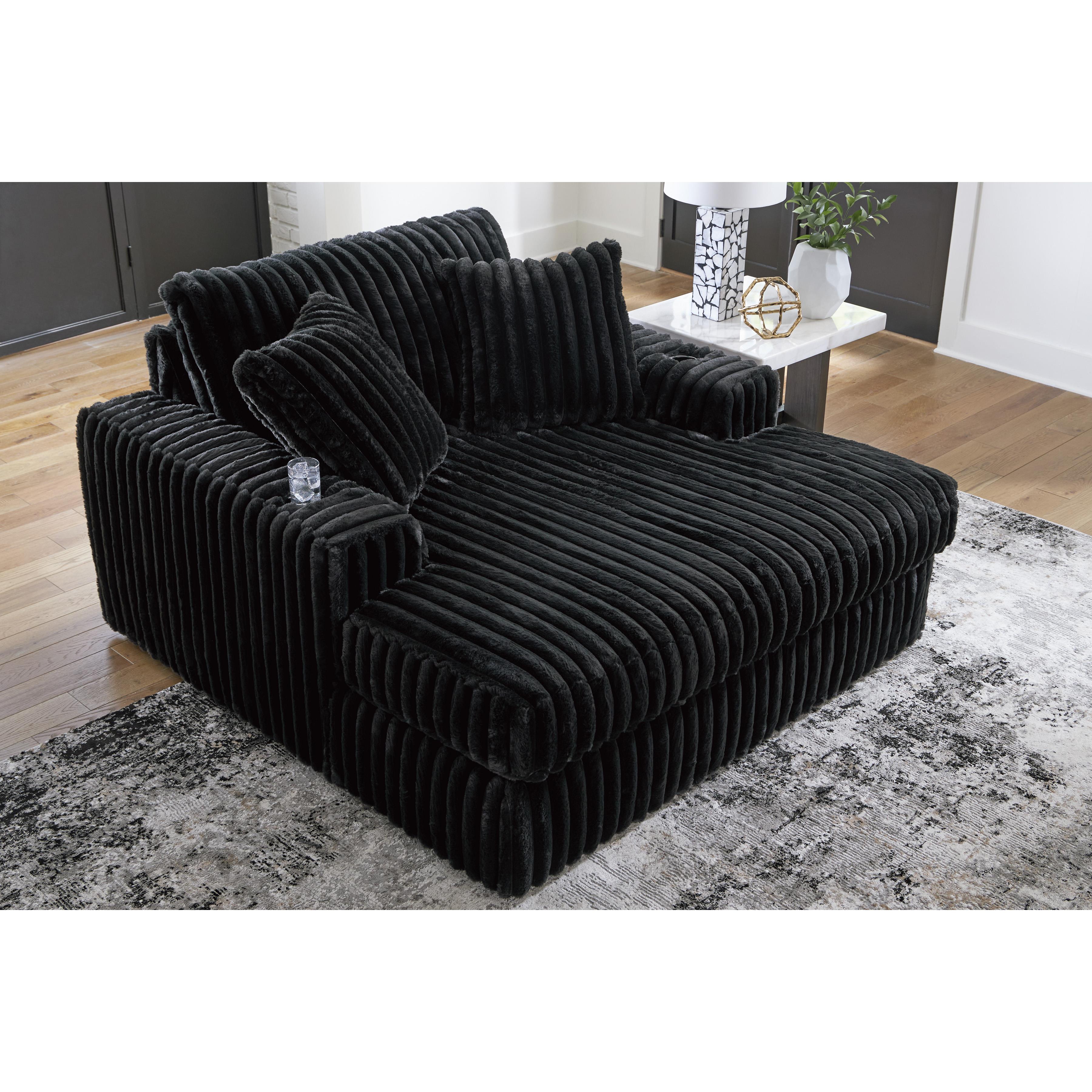 Swipe Furniture Exclusive Design Midnight-Madness Fabric Chaise 9810315