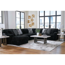 Swipe Furniture Exclusive Design Midnight-Madness Fabric 4 pc Sectional 9810316/9810334/9810377/9810367