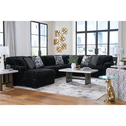 Swipe Furniture Exclusive Design Midnight-Madness Fabric 4 pc Sectional 9810316/9810334/9810377/9810367