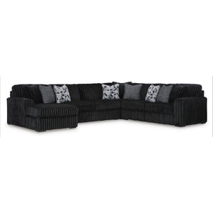 Swipe Furniture Exclusive Design Midnight-Madness Fabric 4 pc Sectional 9810316/9810334/9810377/9810367