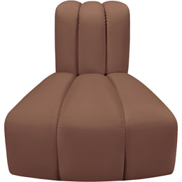 Meridian Arc Cognac Vegan Leather Reverse Corner