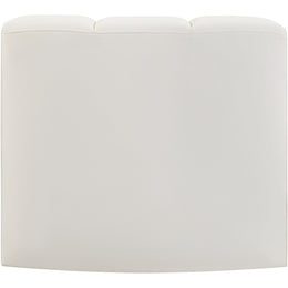 Meridian Arc Cream Vegan Leather Curved Corner