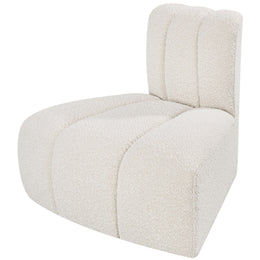 Meridian Arc Cream Boucle Fabric Reverse Corner