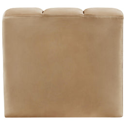 Meridian Arc Camel Velvet Curved Corner