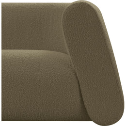 Meridian Abbington Olive Boucle Fabric Chair