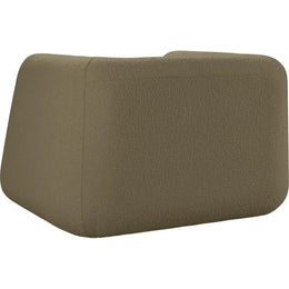Meridian Abbington Olive Boucle Fabric Chair