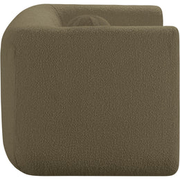 Meridian Abbington Olive Boucle Fabric Chair
