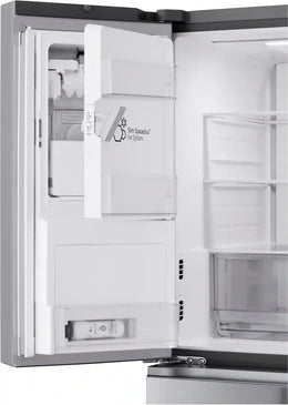 LG - 36-in Wide Standard-Depth MAX 28.6 Cu. Ft. 4-Door French Door Refrigerator Smart Refrigerator with Full Convert Drawer - PrintProof Stainless Steel Look