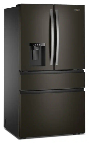 Whirlpool - 36 in. Wide 29 cu. ft. Family-Sized Capacity French Door Refrigerator with Flexible Temperature Drawer - Print Resist Blk Stnlss