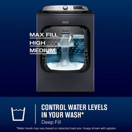 Package - Maytag - 5.3 Cu. Ft. High-Efficiency Smart Top Load Impeller Washer with Extra Power and 7.4 Cu. Ft. Smart Gas Dryer with Extra Power and Advanced Moisture Sensing - White