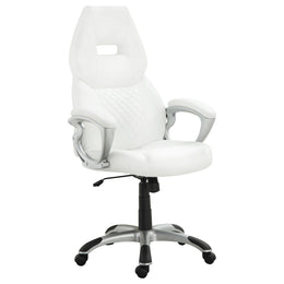 Bruce Upholstered Adjustable Home Office Desk Chair Black