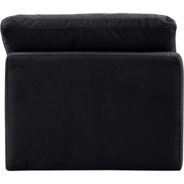 Meridian Indulge Black Velvet Armless Chair