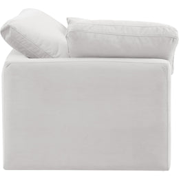 Meridian Indulge Cream Velvet Corner Chair