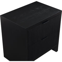 Meridian Fairfax Black Night Stand