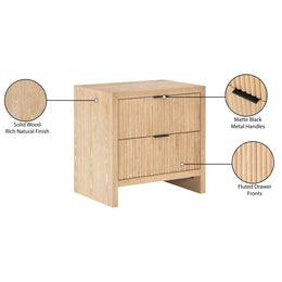 Meridian Fairfax Natural Night Stand