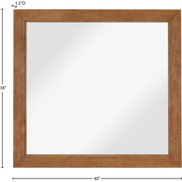 Meridian Fairfax Walnut Mirror