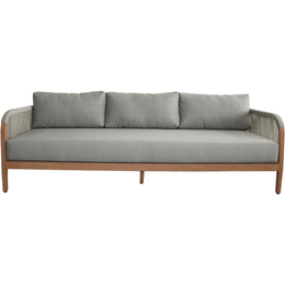 Meridian Maui Grey Water Resistant Fabric Outdoor Patio Sofa