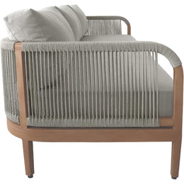Meridian Maui Grey Water Resistant Fabric Outdoor Patio Sofa