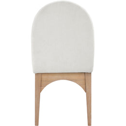 Meridian Waldorf Cream Chenille Fabric Dining Chair
