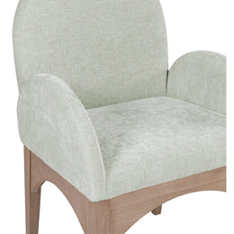 Meridian Waldorf Mint Chenille Fabric Dining Chair