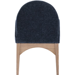 Meridian Waldorf Navy Chenille Fabric Dining Chair