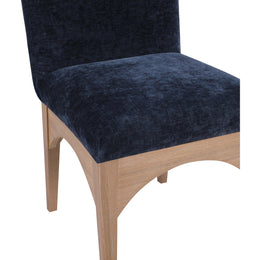 Meridian Waldorf Navy Chenille Fabric Dining Chair