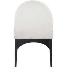 Meridian Waldorf Cream Chenille Fabric Dining Chair