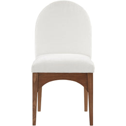 Meridian Waldorf Cream Chenille Fabric Dining Chair