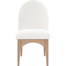Meridian Waldorf Cream Boucle Fabric Dining Chair