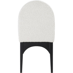 Meridian Waldorf Cream Boucle Fabric Dining Chair