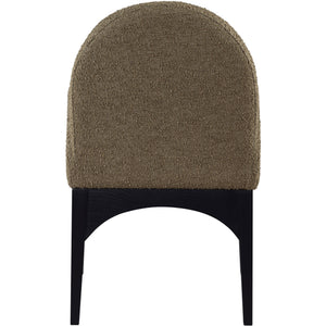 Meridian Waldorf Olive Boucle Fabric Dining Chair