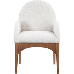 Meridian Waldorf Cream Boucle Fabric Dining Chair