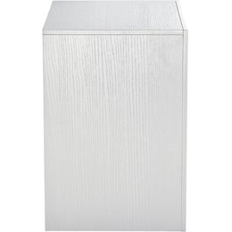 Meridian August White Night Stand
