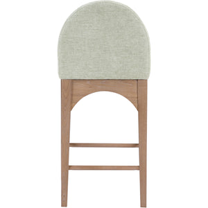 Meridian Waldorf Mint Chenille Fabric Stool