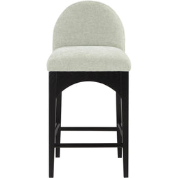 Meridian Waldorf Mint Chenille Fabric Stool
