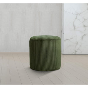 Meridian Roy Green Microsuede Fabric Ottoman/Stool