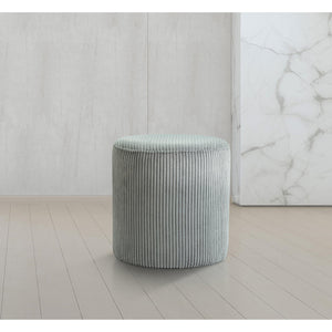 Meridian Roy Grey Microsuede Fabric Ottoman/Stool