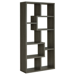 Theo 71-inch 7-shelf Bookshelf Cappuccino