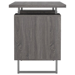 Lawtey 60-inch 2-drawer Computer Desk White High Gloss