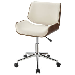 Addington Upholstered Adjustable Office Desk Chair Black