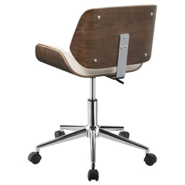 Addington Upholstered Adjustable Office Desk Chair Black
