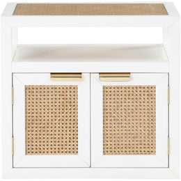 Meridian Cole White Night Stand