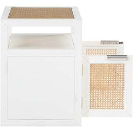 Meridian Cole White Night Stand